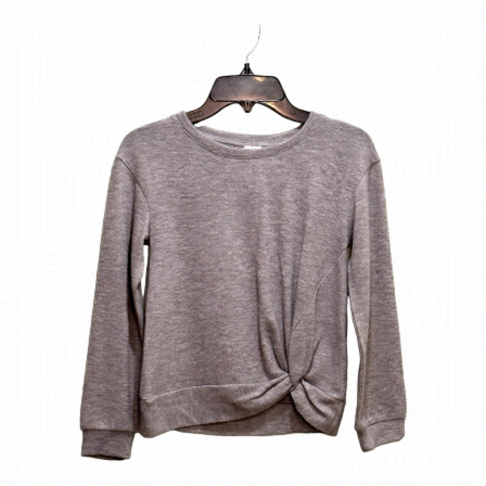 Melrose And Market Front Twist Gray Sweater Size L